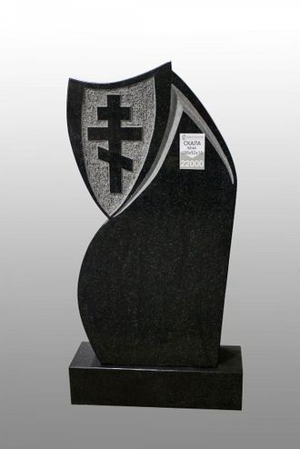 Памятник скала пламя с крестом