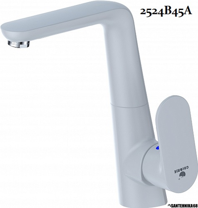 Смеситель для кухни боковой на гайке однозахватный Calorie 2524A45 40 мм хром золото черный белый медь сатин