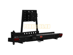 Задний силовой бампер серии Трофи УАЗ Пикап 2008- (03.418.02)