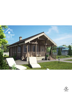 Баня из профилированного бруса "Роскошная" 62м2 11х6