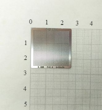 Трафарет BGA для реболлинга чипов универсальный, шаг 0.5мм., P=0.8, A=26x26