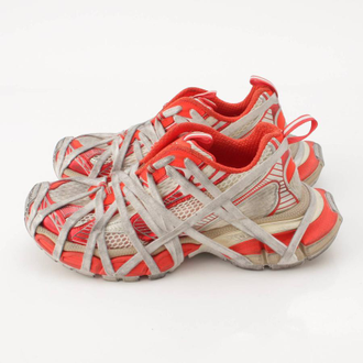 Balenciaga 3XL Extreme Lace Sneaker Worn-Out Orange Beige