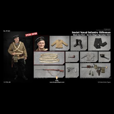 ПРЕДЗАКАЗ - Советский морпех Черноморского флота - Коллекционная фигурка 1/6 WWII Soviet Naval Black Sea Fleet Rifleman Special Edition (FP023B) - Facepoolfigure ?ЦЕНА: 25700 РУБ.?