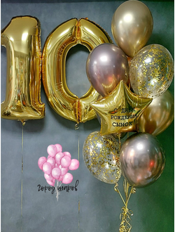 фольгированный шары цифра, шарики с индивидуальной надписью, шарики для сыночка