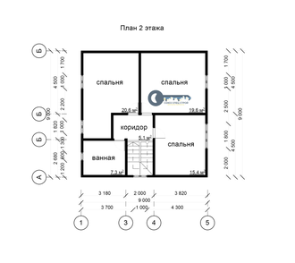 ДЖ-01 ГАБАРИТНЫЕ РАЗМЕРЫ: (10Х7,5М) 1,5 ЭТАЖА, ОБЩАЯ ПЛОЩАДЬ: 191М²