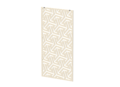 Акустическая подвесная перегородка с декором "Изометрия" (фурнитура в комплекте)