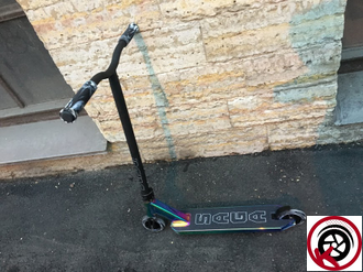 Самокат Трюковой VOKUL SAGA Бензин Нео-Хром