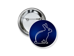 Значок закатной год Кролика №2