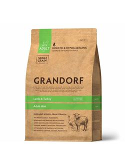 Grandorf (Грандорф): сухой корм для собак мини-пород Ягненок с индейкой, 8 кг