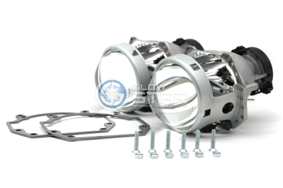 Комплект Hella 3R с рамками для замены штатных ксеноновых / галогенных линз автомобиля Porsche Cayenne 2002-2007 г.в.