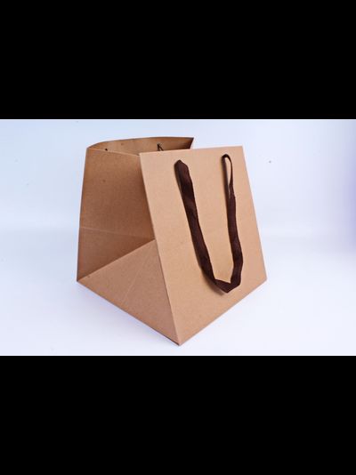 Крафт пакет плотный с веревочной ручкой, 300*300*300мм