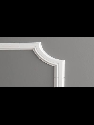 Угловой элемент DECOR-DIZAYN C1-DD603 к молдингу DD603, из дюрополимера, под покраску, 4шт