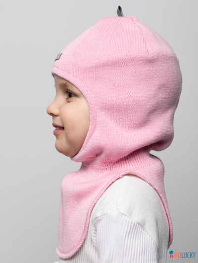 Шапка-шлем 23301-01 х/б подклад, розовый 44-46