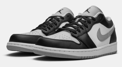 Nike Air Jordan Retro 1 Low Light Grey (Серые) Арт 1 сбоку