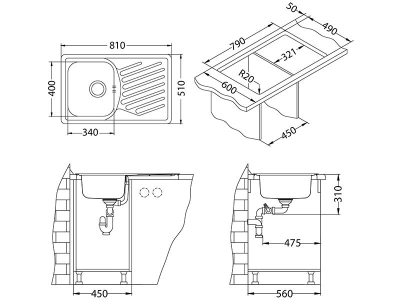 Мойка Alveus Elegant 30 LEINEN
