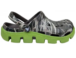 CROCS DUET SPORT CLOG CAMO GREY GREEN