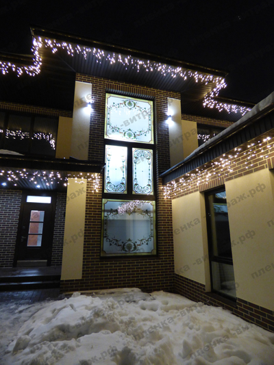 Витражная пленка, витражная пленка самоклеющаяся под заказ,пленочный витраж с классическим рисунком