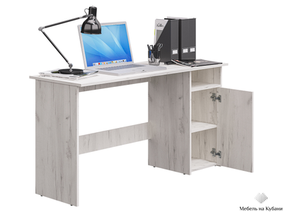 Фронда-7 стол письменный с тумбой Крафт светлый