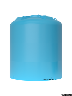Бак пластиковый для воды Акватек ATV 200 500 750 1000 1500 2000 3000 5000 10000 л с поплавком МИАССКОЕ синий