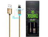 2000131465844	Кабель USB - Lightning 8-pin YOLKKI Magnetic 01  (1м) /max 2A.