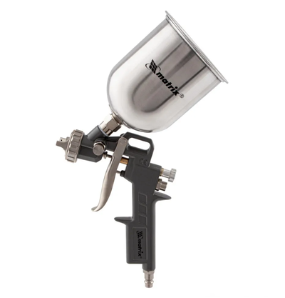 Краскораспылитель пневматический Matrix с верхним бачком V= 0,6 л, сопла диаметром 1.2, 1.5 и 1.8 мм