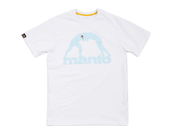 Купить Футболку MANTO t-shirt K2 white в белом цвете из натурального хлопка с оригинальным принтом