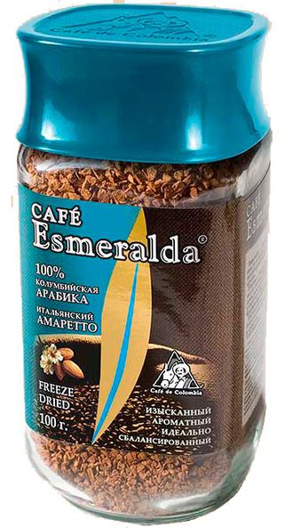 Кофе Cafe Esmeralda растворимый Итальянский Амаретто 100 грамм