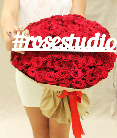 Букет - 101 роза Гран При