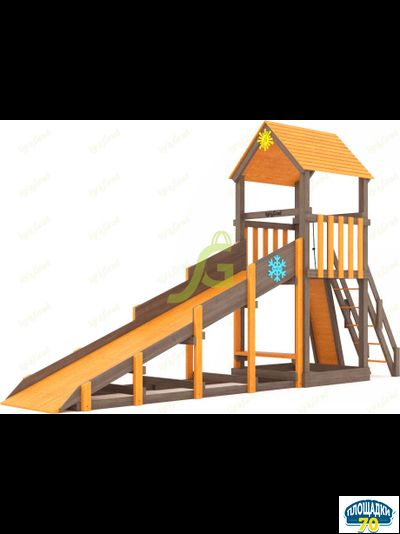 Всесезонная площадка IgraGrad С Tower со скалодромом SF1