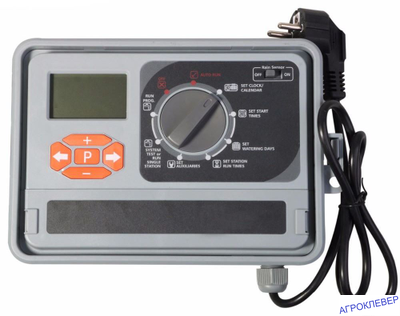 Контроллер клапанов полива 11 зон / 230AC/24AC / от 1 минуты / (GA-350-11) внешний