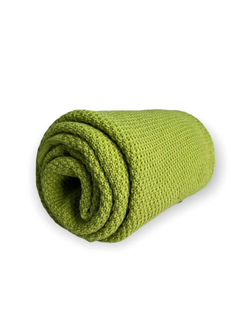 Плед вязаный "Шишки" 110*160 киви