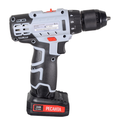 Дрель-шуруповерт аккумуляторная ДА-24-2ЛК Ресанта  [58961]