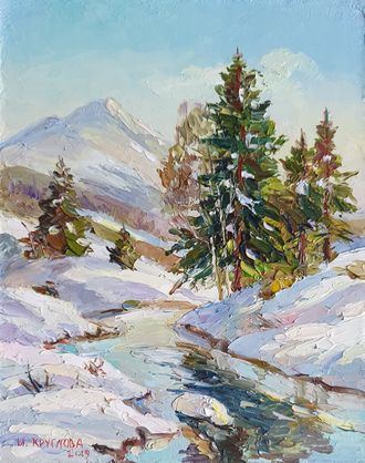 Снег в горах автор Круглова Ирина