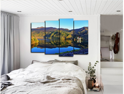 Модульная картина "Осеннее озеро"