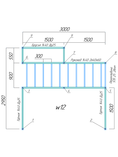 Спортивная площадка Workout w12