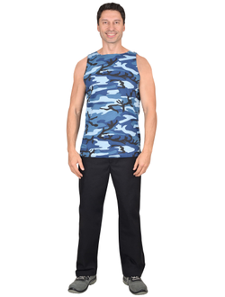 Майка КМФ "Город синий", плотность 150 г/кв.м.