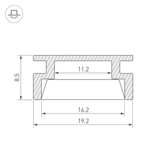Профиль KLUS HR-2000 ANOD (ARL, Алюминий)