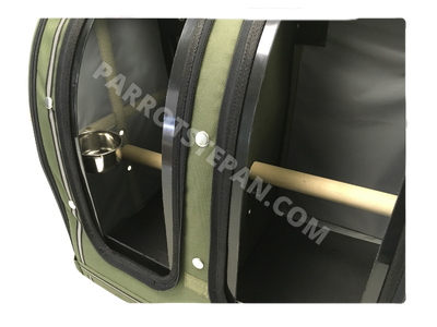 Рюкзак-переноска для двух птиц  без боковых окон (жако, эклектус, амазон, сенегал, конго, корелла, розелла, александриец, ожереловый)