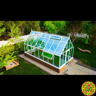 Базовая комплектация теплицы из стекла и алюминия ЧЕСТЕРФИЛД-ЭЙР