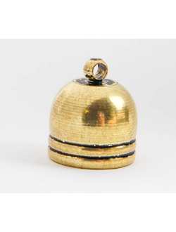 Колпачки- концевики ,  золото желтое, 10х14 мм