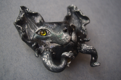 Коллекционная брошь с морским котом "Глубоководный Дэйви Кош"