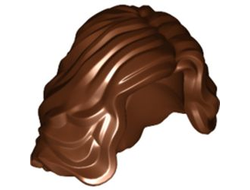 Minifigure, Hair Female Mid-Length Wavy, Reddish Brown (23187 / 6266075)