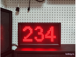 Таймер обратного / прямого счета дней 210*370мм (красный)