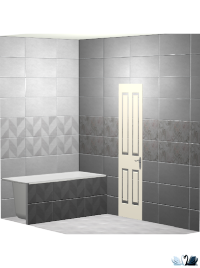 Плитка настенная Belani Скарлетт серый 30 х 60 см Береза керамика