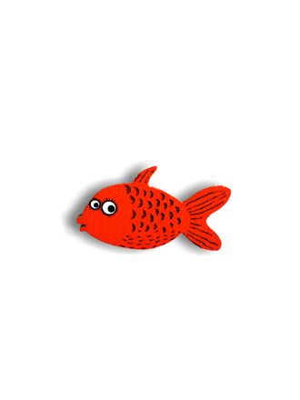 Золотая рыбка - Брошь/ значок - 45