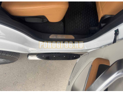 Пороги труба с проступью Папа Тюнинг d76 для JETOUR X70 Plus 2023-