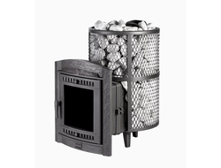 Банная печь Атмосфера L сетка нержавейка до 20 м3