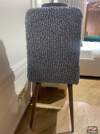 Чехол на стул Микрофибра Грэй. ЗАЩИТА МЯГКОЙ МЕБЕЛИ ОТ ЖИВОТНЫХ. Россия