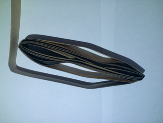 Лента самоклеющаяся для ободков на волосы 10 мм, черная, длина 36 см