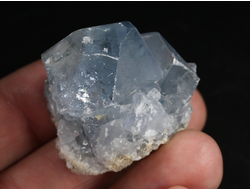 Целестин голубой, друза кристаллов, Мадагаскар (38*28*34 мм, 63 г) №37783